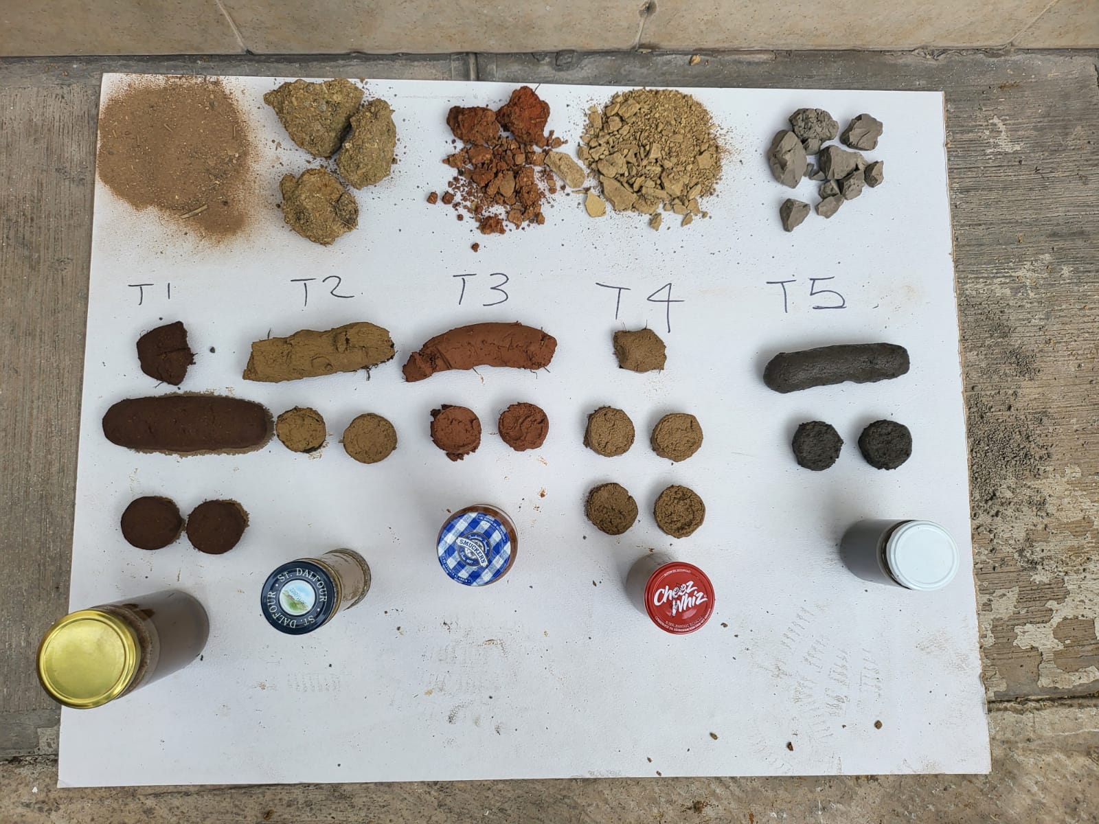 Muestras de suelos